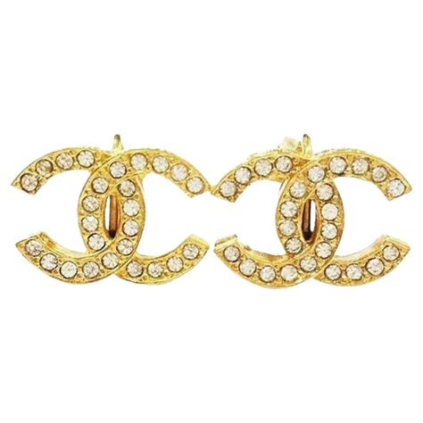 vintage chanel gold earrings|Chanel earrings spelled out price.